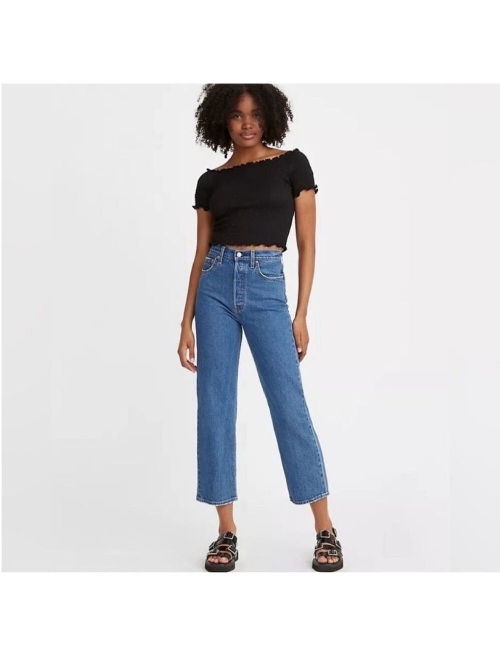 Levi's Ribcage Straight Jeans in Blue
Sz. 27